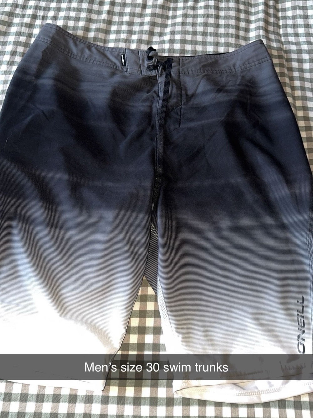 O'Neill Black to White Ombre Swim Shorts